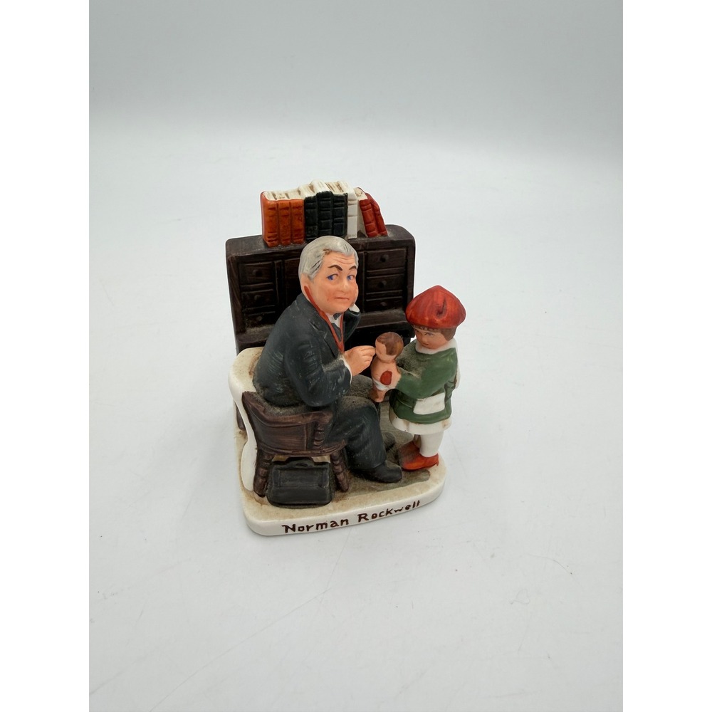 Norman Rockwell Doctor and Doll Figurine NR-212 Vintage 1979 Porcelain